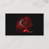Turkey flag visitekaartje (Voorkant)