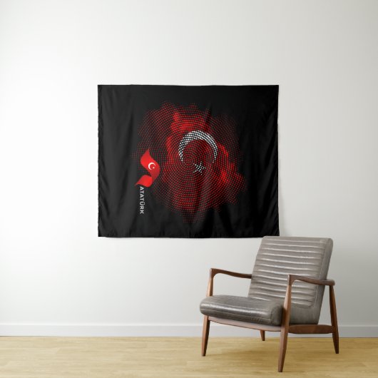 Turkey flag wandkleed (In Situ (horizontaal))