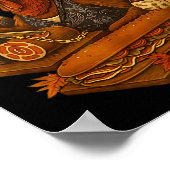 Turkey Gabagool Gobbol Funny Italian Food  Poster (Hoek)