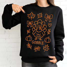 Turkey Gobble Doodle | grillige Thanksgiving Trui