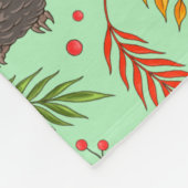 Turkey Gobbler In The Forest Pattern Fleece Deken (Hoek)