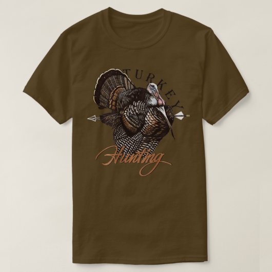 Turkey Hunting Back T-shirt (Design voorkant)