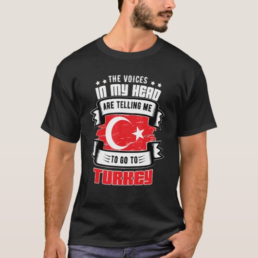 Turkey In My Head T-shirt (Voorkant)