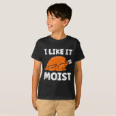 Turkey Leg Day I Like It Moist Funny Thanksgiving T-shirt (Voorkant volledig)