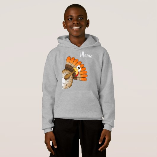 Turkey Meow Hoodie (Voorkant volledig)