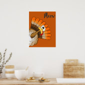 Turkey Meow Poster (Keuken)