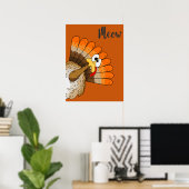 Turkey Meow Poster (Thuiskantoor)