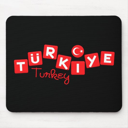 TURKEY mousepad - pas aan Muismat (Voorkant)