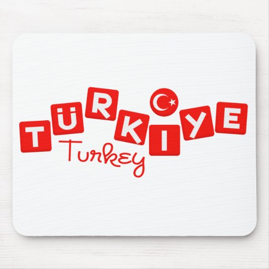 TURKEY mousepad - pas aan Muismat (Voorkant)