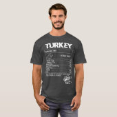 Turkey Nutritional Factshanksgiving Food Recipe fr T-shirt (Voorkant volledig)