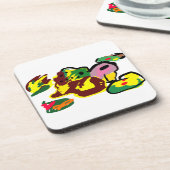 Turkey paint  bier onderzetter (Linkerzijde)