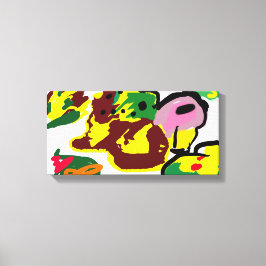 Turkey paint canvas afdruk