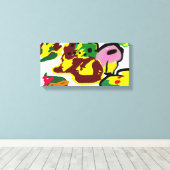 Turkey paint  canvas afdruk (Insitu (Houten vloer))