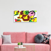 Turkey paint  canvas afdruk (Insitu (Woonkamer))