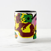 Turkey paint  tweekleurige koffiemok (Center)