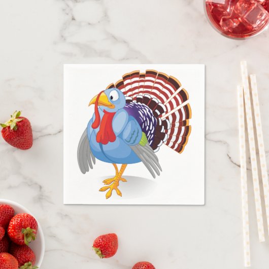 Turkey Paper Napkins Servetten (Insitu)