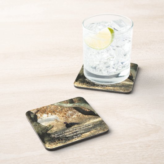 Turkey Paradise Psalm Coasters Bier Onderzetter (Rechterzijde)