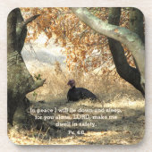 Turkey Paradise Psalm Coasters Bier Onderzetter (Voorkant)