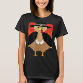 Turkey Pilgrim Cute Thanksgiving Essential T-shirt (Voorkant)