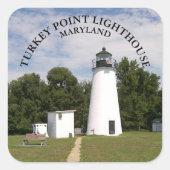 Turkey Point Vuurtoren, Maryland Grote Stickers (Voorkant)