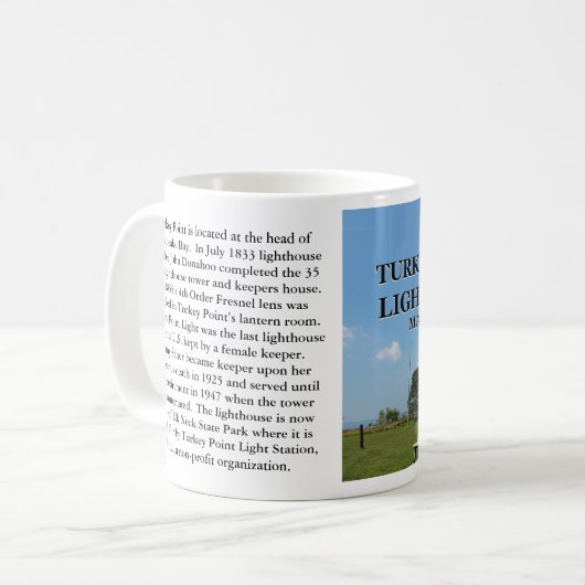 Turkey Point Vuurtoren, Maryland Mok (Voorkant links)