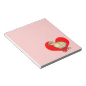 Turkey Poult Heart Notitieblok (Schuin)