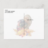 Turkey Pumpkins Thanksgiving Briefkaart (Achterkant)
