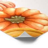 Turkey Pumpkins Thanksgiving Poster (Hoek)