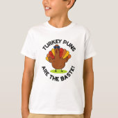 Turkey Puns zijn de meest grappige voedselwoordspe T-shirt (Voorkant)
