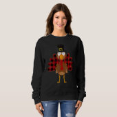 Turkey Red Plaid Thanksgiving Day Boys Girls Trui (Voorkant volledig)