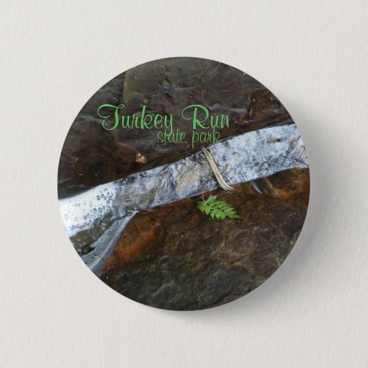 Turkey Run staatspark Ronde Button 5,7 Cm (Voorkant)