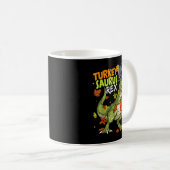 Turkey Saurus Rex Funny Dinosaur T Rex Thanksgivin Koffiemok (Voorkant rechts)