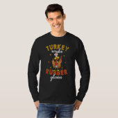 Turkey Scrubs Rubber Gloves Thanksgiving Nurse Tur T-shirt (Voorkant volledig)