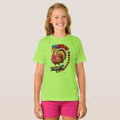 Turkey skateboard  Thanksgiving gift  T-shirt (Voorkant volledig)