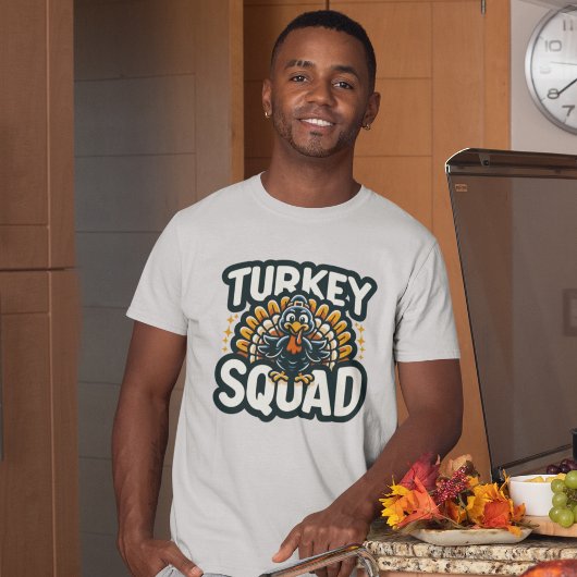 Turkey Squad, Fun Thanksgiving T-shirt