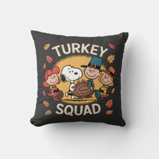 Turkey Squad Funny Cartoon Friends Thanksgiving Kussen