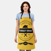 Turkey Squad Funny Hipster Yellow and Black Schort (Gedragen)