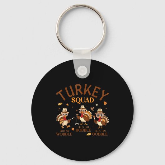 Turkey Squad Ot Pt Slp Occupational Therapy Thanks Sleutelhanger (Voorkant)