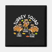 Turkey Squad Slp Ot Pt Therapy Team Fall Thanksgiv Magneet (Voorkant)
