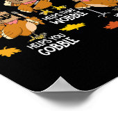 Turkey Squad Slp Ot Pt Therapy Team Fall Thanksgiv Poster (Hoek)