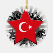 Turkey Star Keramisch Ornament (Voorkant)