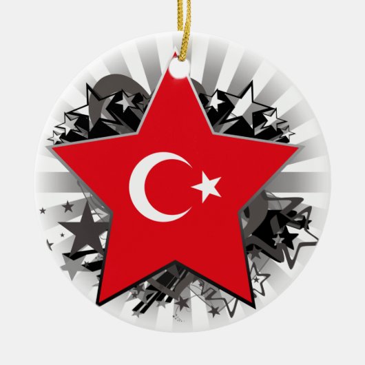 Turkey Star Keramisch Ornament (Voorkant)