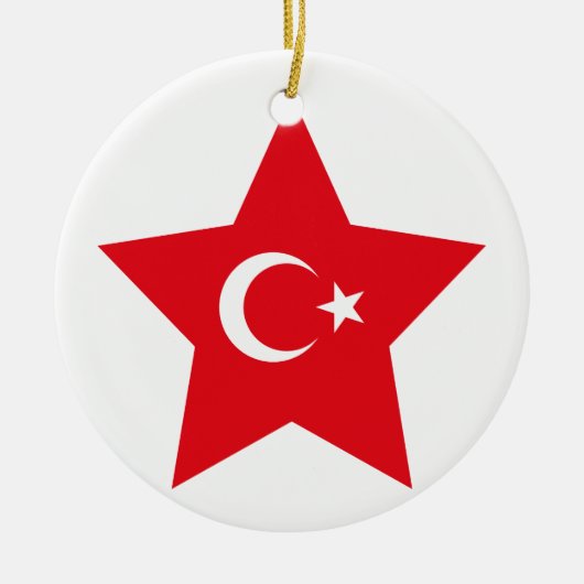 Turkey Star Keramisch Ornament (Voorkant)