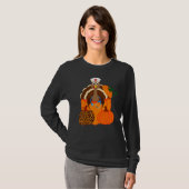 Turkey Stethoscope Nurse Pumpkin Leopard Print Tha T-shirt (Voorkant volledig)