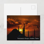 Turkey Suleymaniye Mosque Postcard Briefkaart (Voorkant / Achterkant)