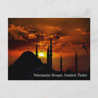 Turkey Suleymaniye Mosque Postcard Briefkaart