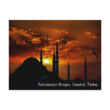 Turkey Suleymaniye Mosque Postcard