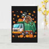 Turkey Sungles Driving Garge Truck Thanksgiving Dr Kaart (Gele Bloem)