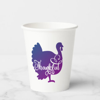 Turkey Thankful     Papieren Bekers