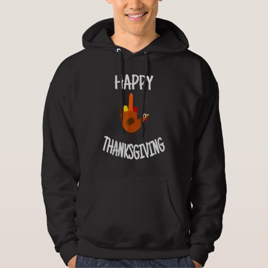 Turkey Thanksgiving Gear Happy Thanksgiving Turkey Hoodie (Voorkant)